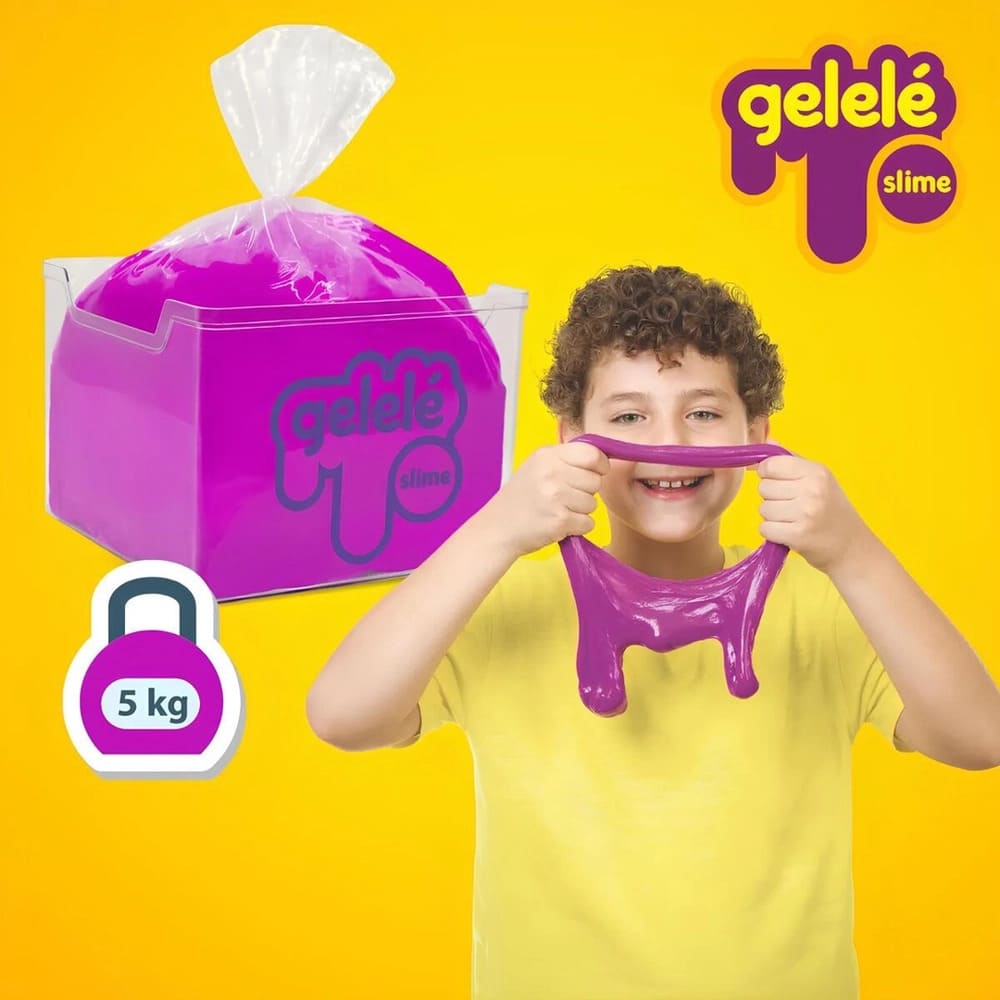 Brinquedo Slime Gelelé Faça A Festa 5Kg - Doce Brinquedo