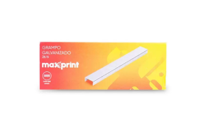 Grampo para Grampeador 26/6 Galvanizado 5000 Grampos Maxprint