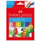 Caneta Hidrocor Colors Média 12 Cores - Faber Castell