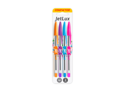 Caneta Esferográfica Jet Lux 1.0mm Jumbo 4 Cores - Compactor