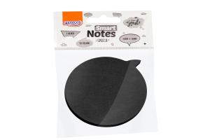 Bloco Adesivo Lembrete Preto Smart Note Speech Balão 50 Folhas - Brw