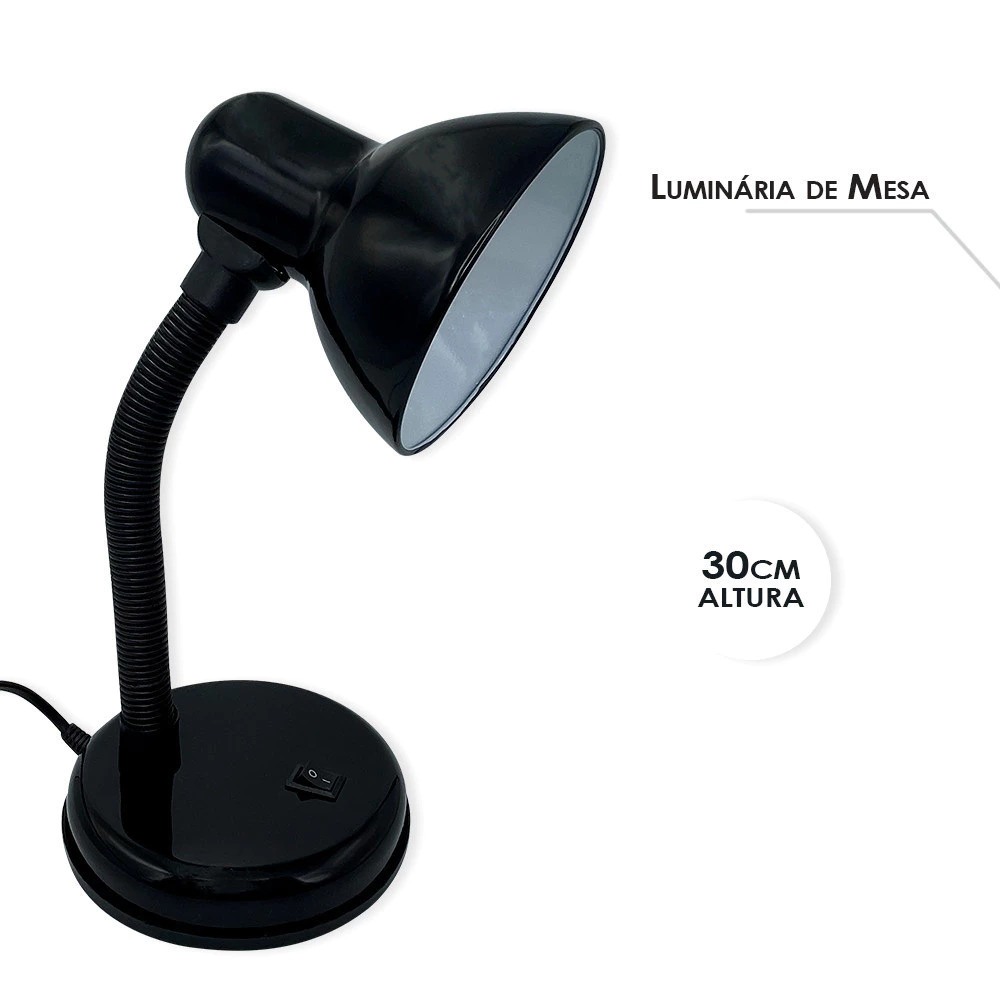 Luminária de Mesa Flexível 30cm