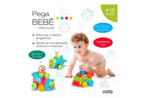 Brinquedo Trenzinho De Fricção Pega Bebê  - Maptoy