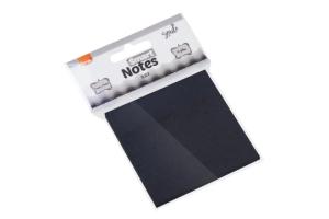 Bloco Adesivo Lembrete Preto Smart Note Quadrado 76Mmx76Mm 50 Folhas - Brw