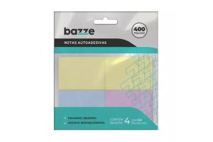 Bloco Adesivo Lembrete Sortido Tons Pasteis 38Mmx50Mm 4X100 Folhas - Bazze