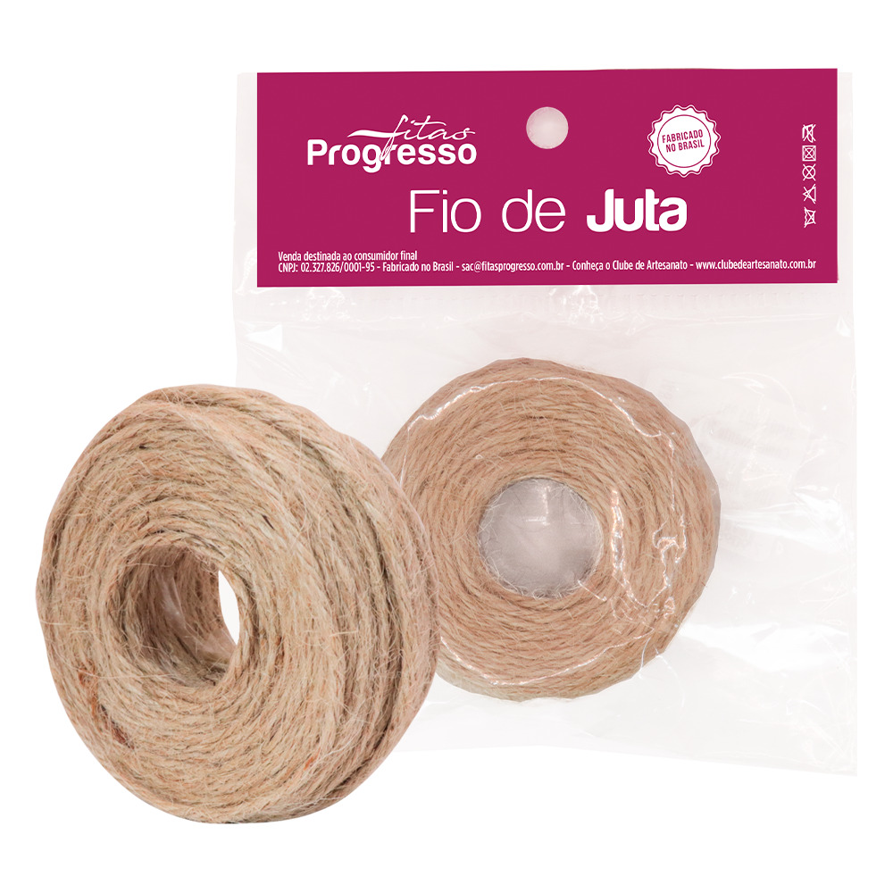 Cordão Fio de Juta Natural 20metros - Progresso