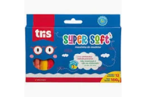 Massa de Modelar Super Soft 12 Cores Tris